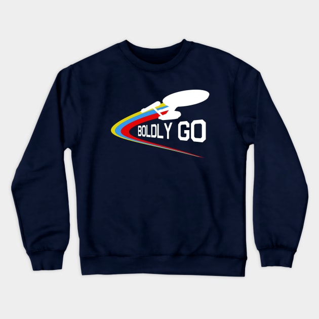 Boldly Go: TOS Crewneck Sweatshirt by PopCultureShirts